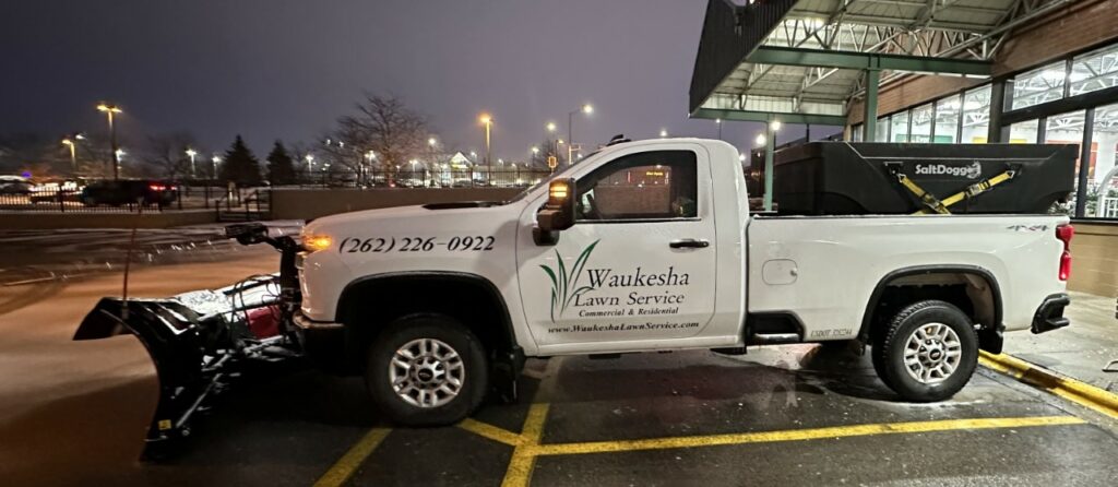 Waukesha Lawn Service snow removal truck